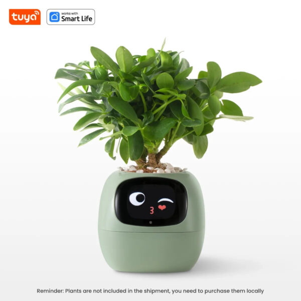 Plantagotchi AI Plant Pot Planter Color Green