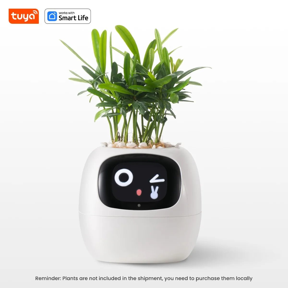Plantagotchi AI Plant Pot Planter Color White