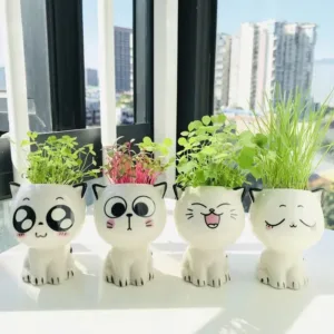 Ceramic Flowerpot Mini Cat