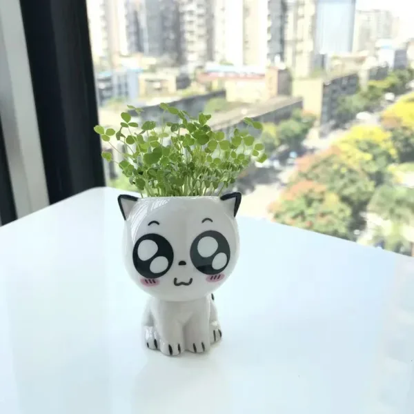 Ceramic Flowerpot Mini Cat