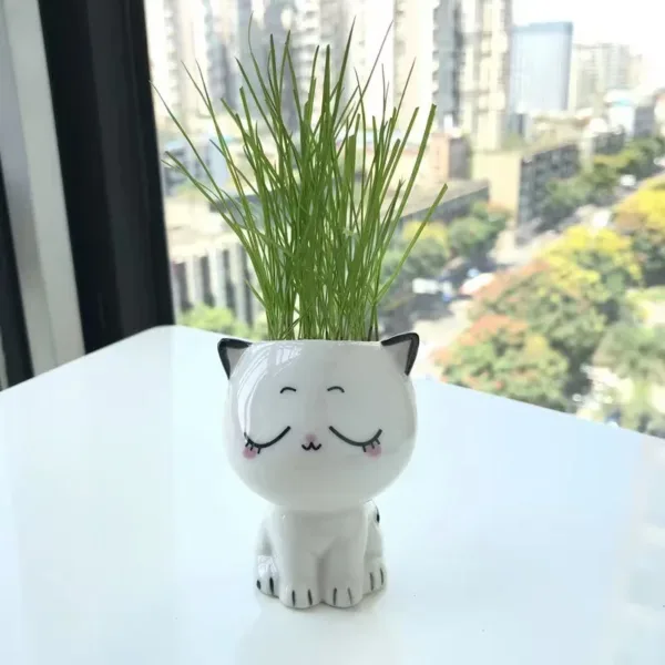 Ceramic Flowerpot Mini Cat
