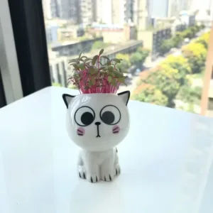 Ceramic Flowerpot Mini Cat
