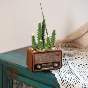 creative-vintage-radio-flower-pot